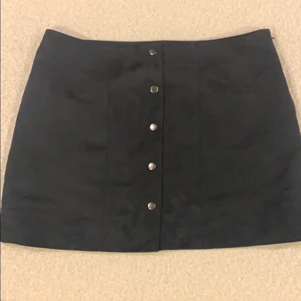 Gap, Suede Button-Up Navy mini skirt